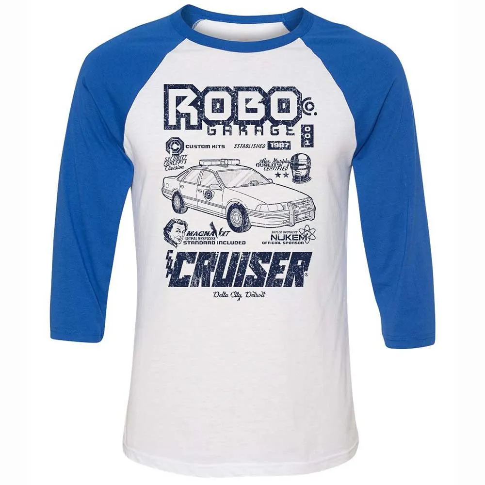 Unisex 3/4 Baseball Tee - 2RWS554W - White/True Royal - 10
