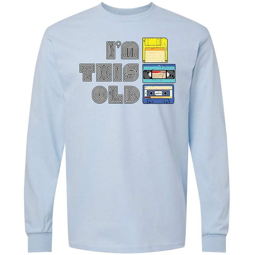 Long Sleeve T-Shirt - Black - Light Blue - 18