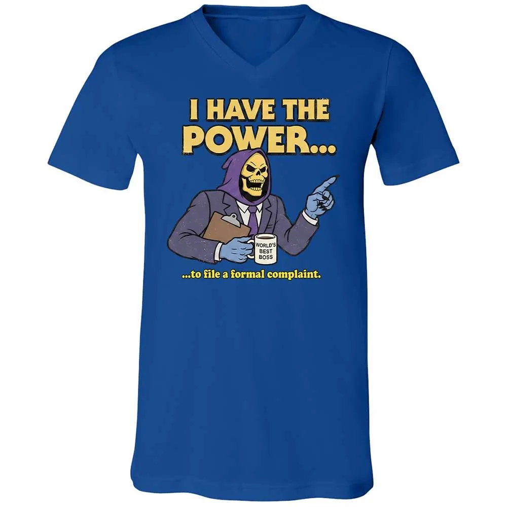 Unisex V-Neck T-Shirt - XZSLJC9S - True Royal - 3