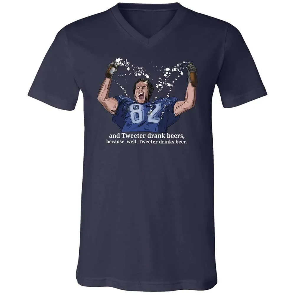Unisex V-Neck T-Shirt - V3VMS157 - Navy - 2