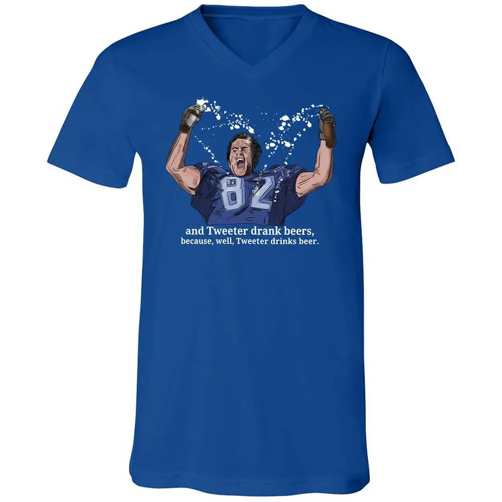 Unisex V-Neck T-Shirt - V3VMS157 - True Royal - 4
