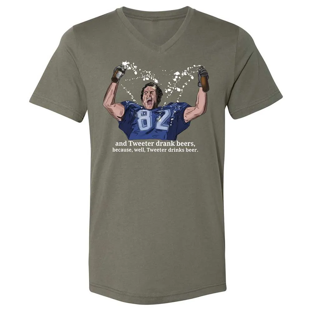Unisex V-Neck T-Shirt - V3VMS157 - Military Green - 11