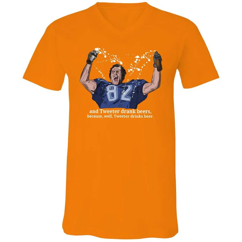 Unisex V-Neck T-Shirt - V3VMS157 - Orange - 12