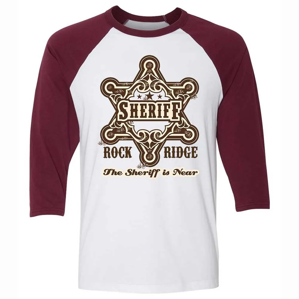 The Sheriff of Rockridge is Near! - White/Maroon - 7