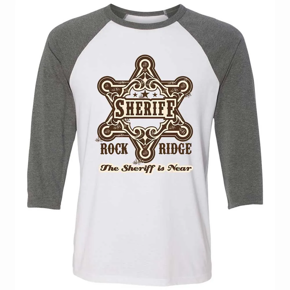 The Sheriff of Rockridge is Near! - White/Deep Heather - 11