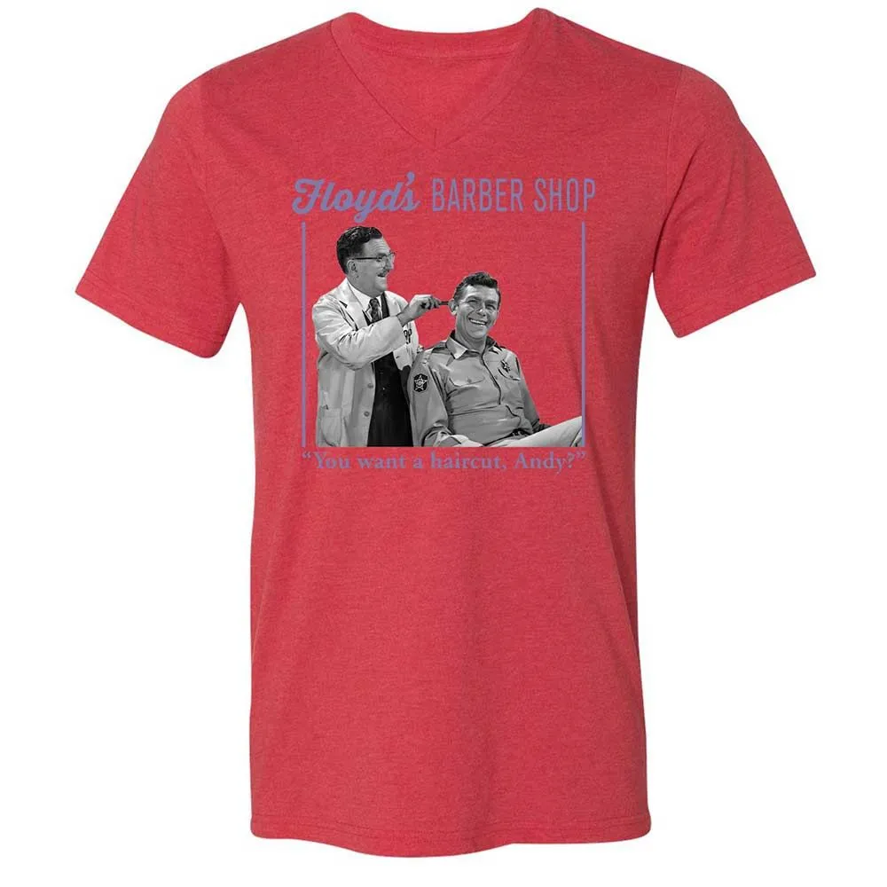 Unisex V-Neck T-Shirt - 7GGXYFWT - Heather Red - 6
