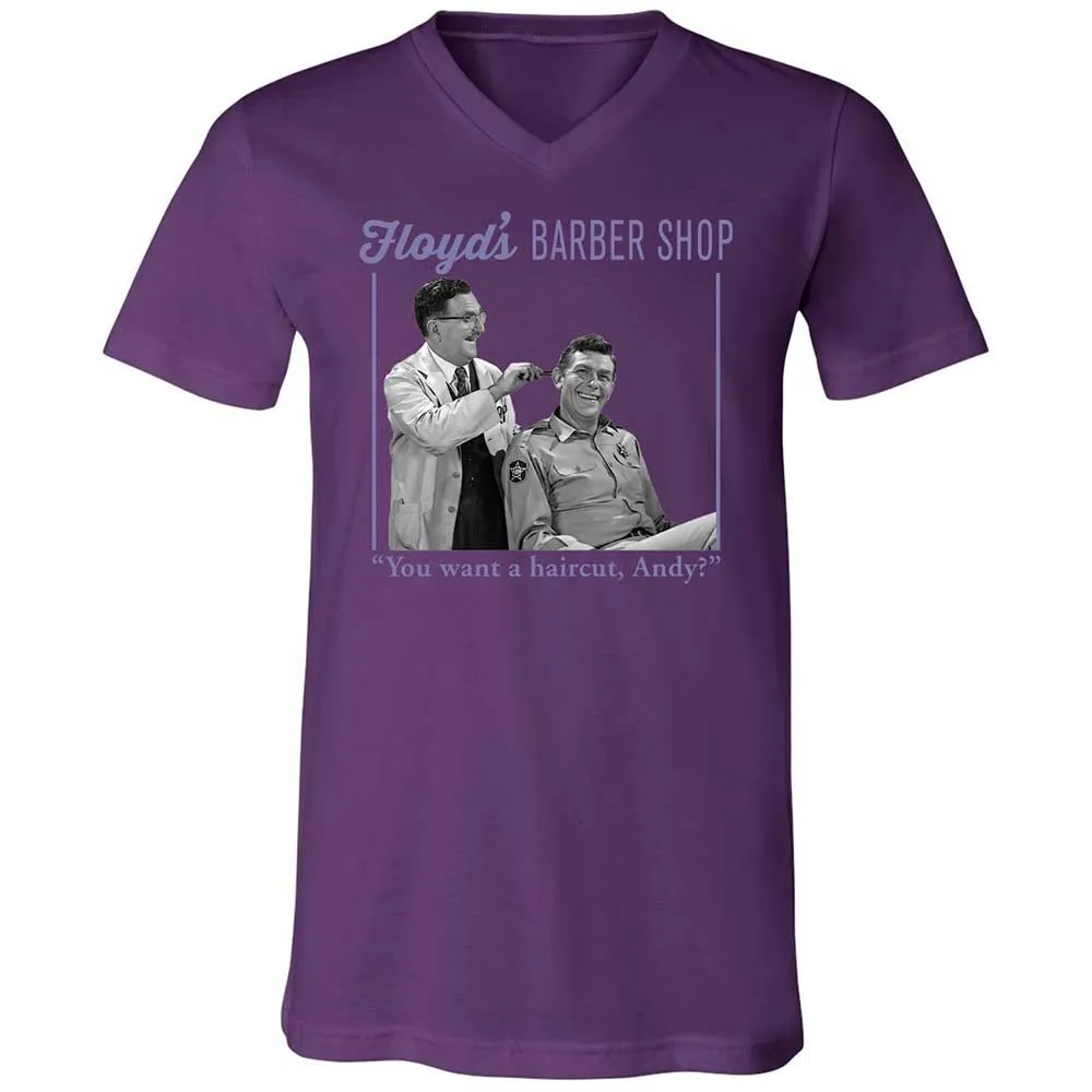 Unisex V-Neck T-Shirt - 7GGXYFWT - Team Purple - 10