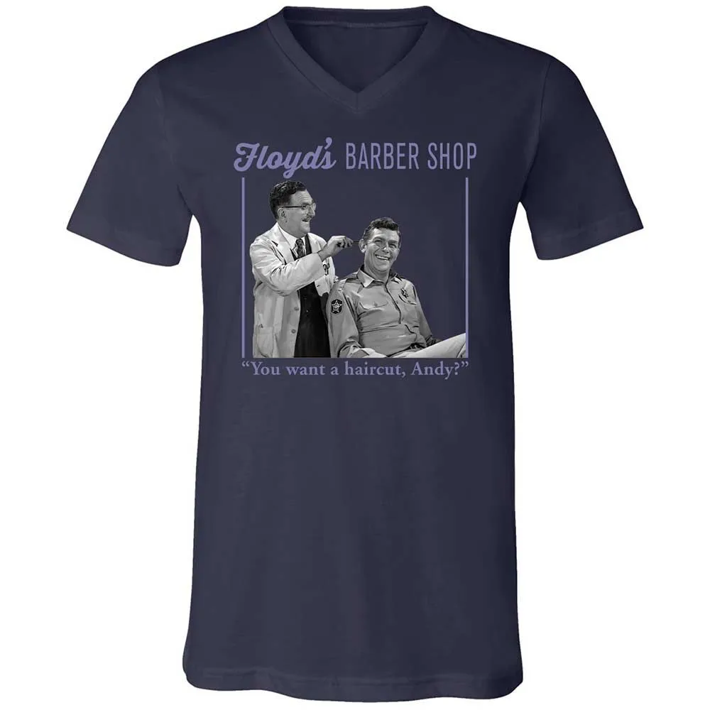 Unisex V-Neck T-Shirt - 7GGXYFWT - Navy - 12