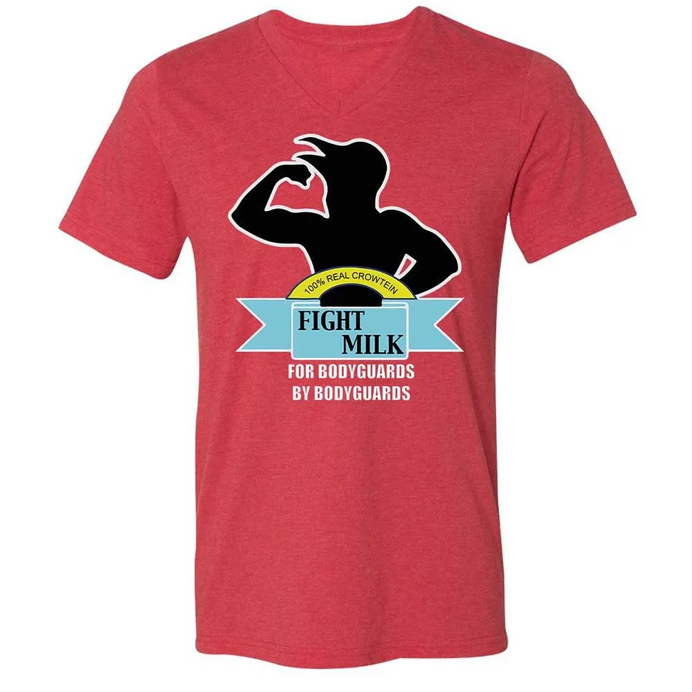 Unisex V-Neck T-Shirt - 6V6AVREN - Heather Red - 7