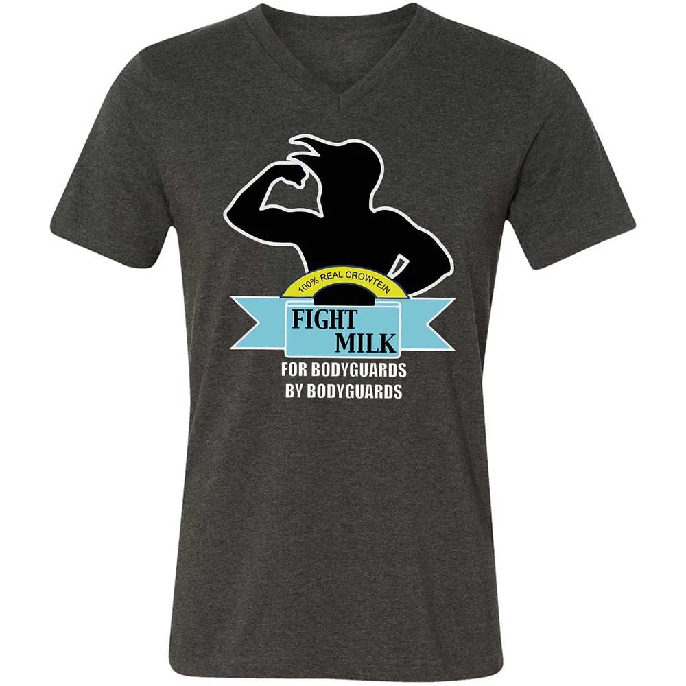 Unisex V-Neck T-Shirt - 6V6AVREN - Dark Grey Heather - 9