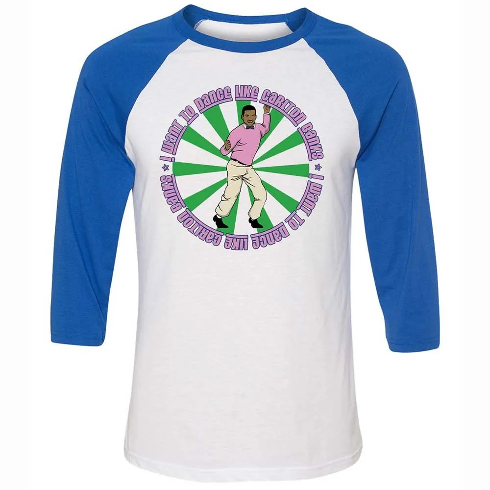 Unisex 3/4 Baseball Tee - QVMM5C3E - White/True Royal - 10