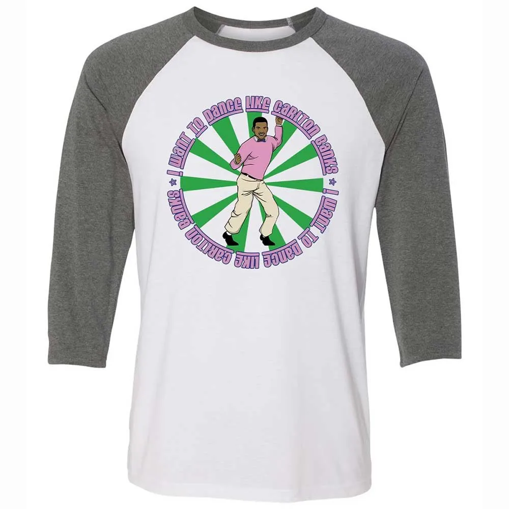 Unisex 3/4 Baseball Tee - QVMM5C3E - White/Deep Heather - 11