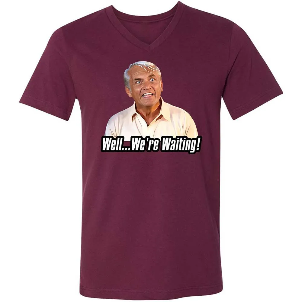 Unisex V-Neck T-Shirt - ESJELGM5 - Maroon - 8