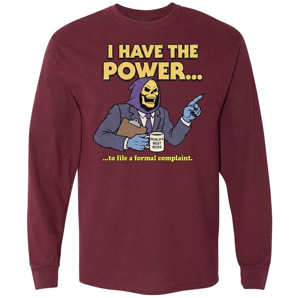Long Sleeve T-Shirt - 5HAV4SR5 - Maroon - 16