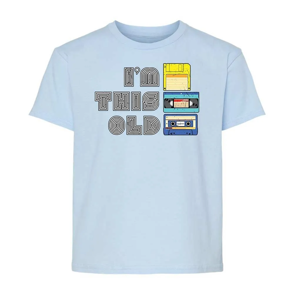 Kids T-Shirt - Black - Light Blue - 6