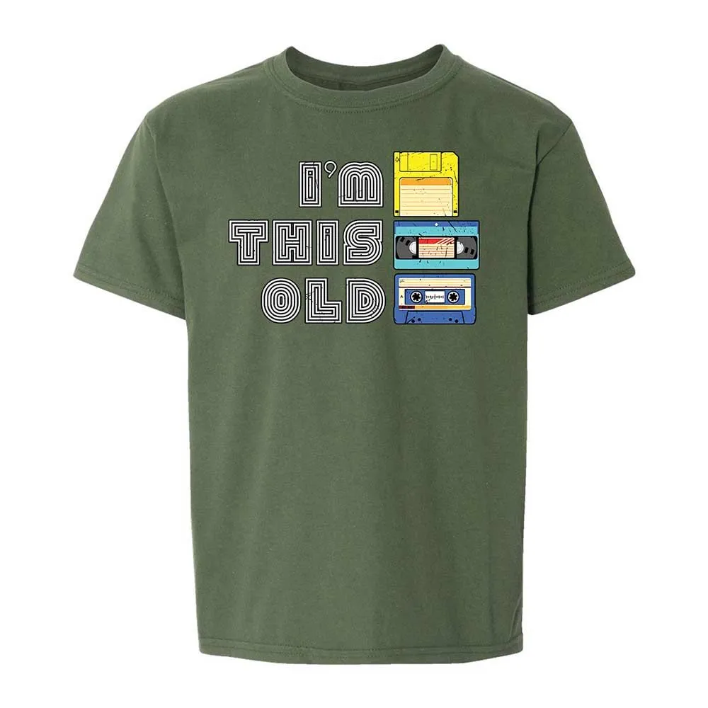 Kids T-Shirt - Black - Military Green - 19