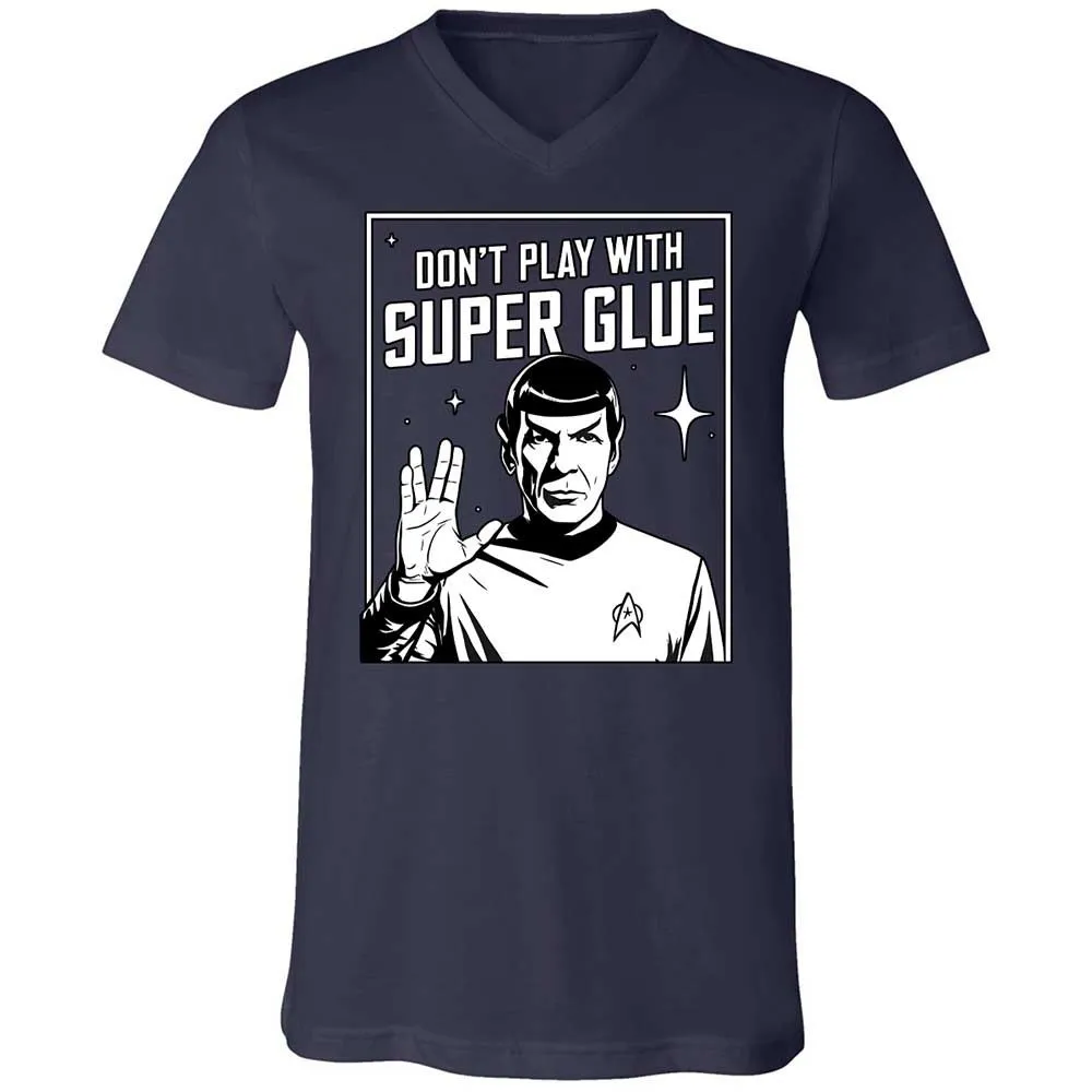 Unisex V-Neck T-Shirt - 9CSFFAAK - Navy - 2