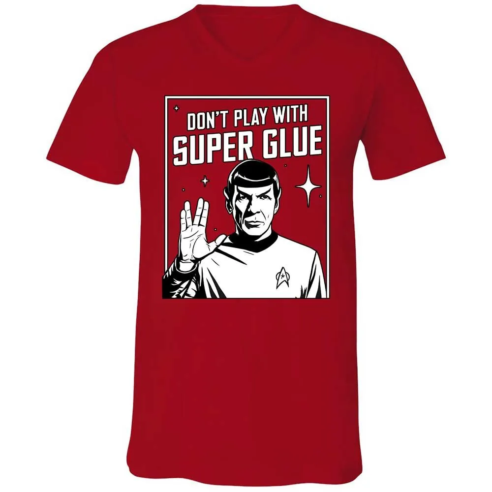 Unisex V-Neck T-Shirt - 9CSFFAAK - Red - 6