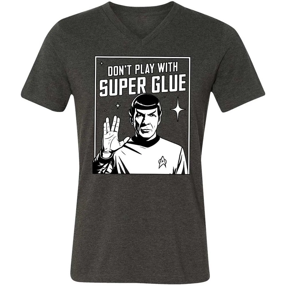 Unisex V-Neck T-Shirt - 9CSFFAAK - Dark Grey Heather - 9