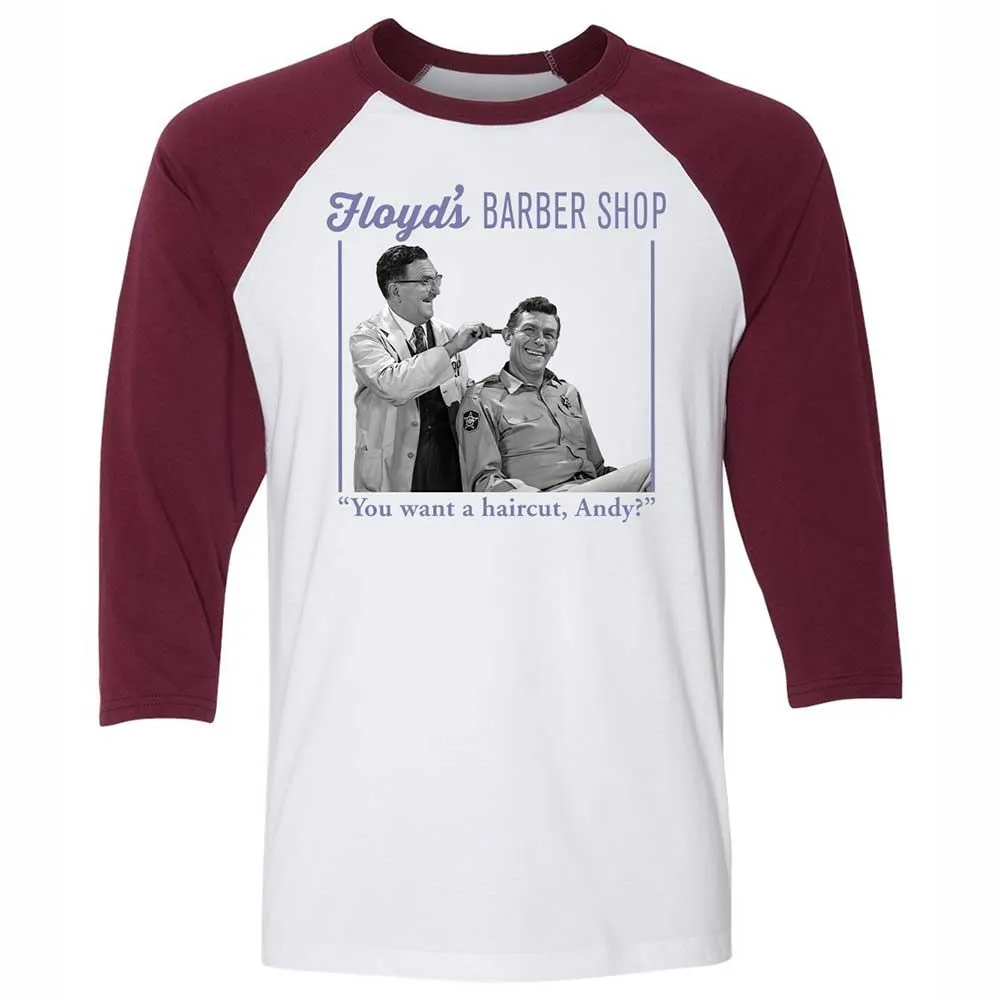 Unisex 3/4 Baseball Tee - 5XA2JUBF - White/Maroon - 7