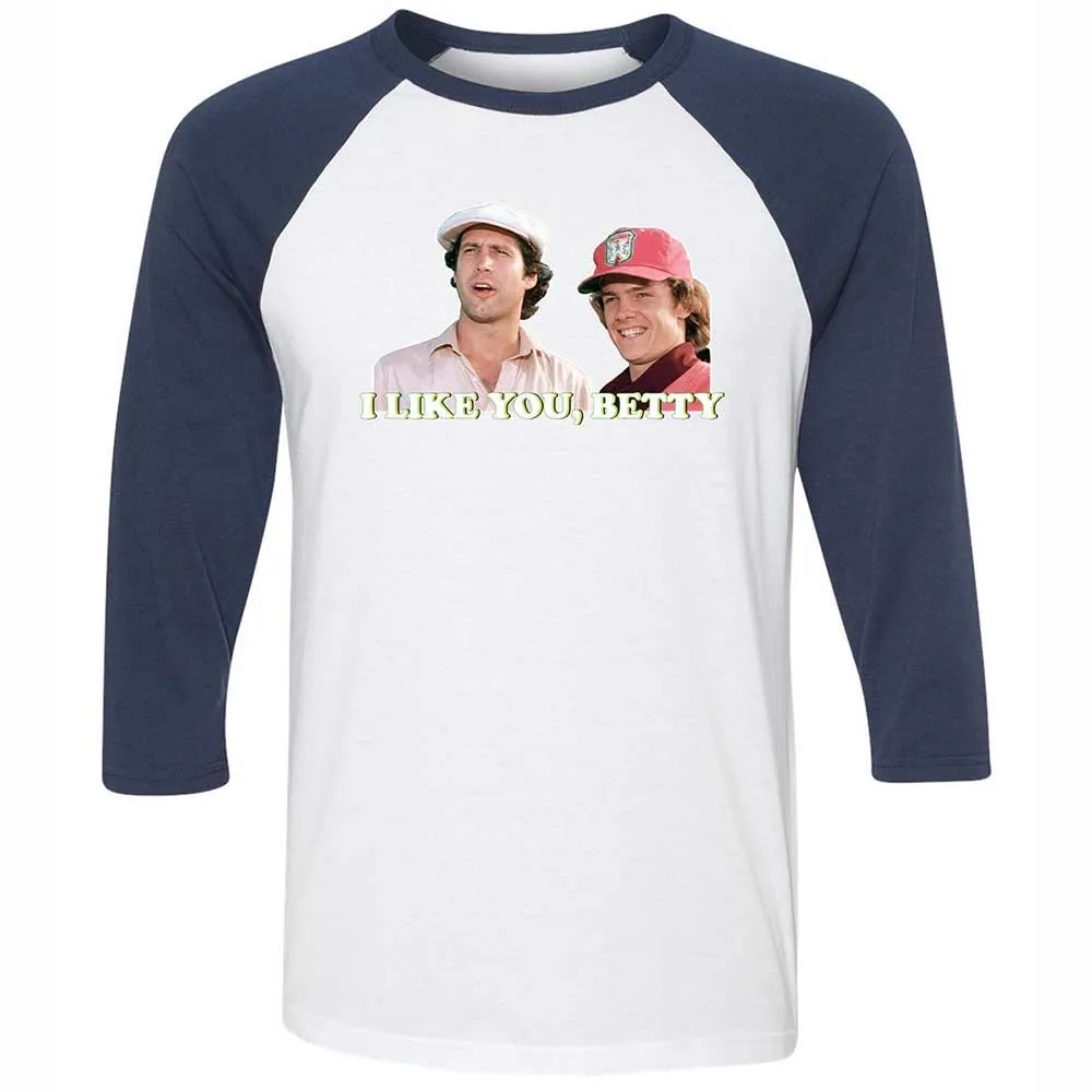 Unisex 3/4 Baseball Tee - MX2ETZG5 - White/Navy - 8