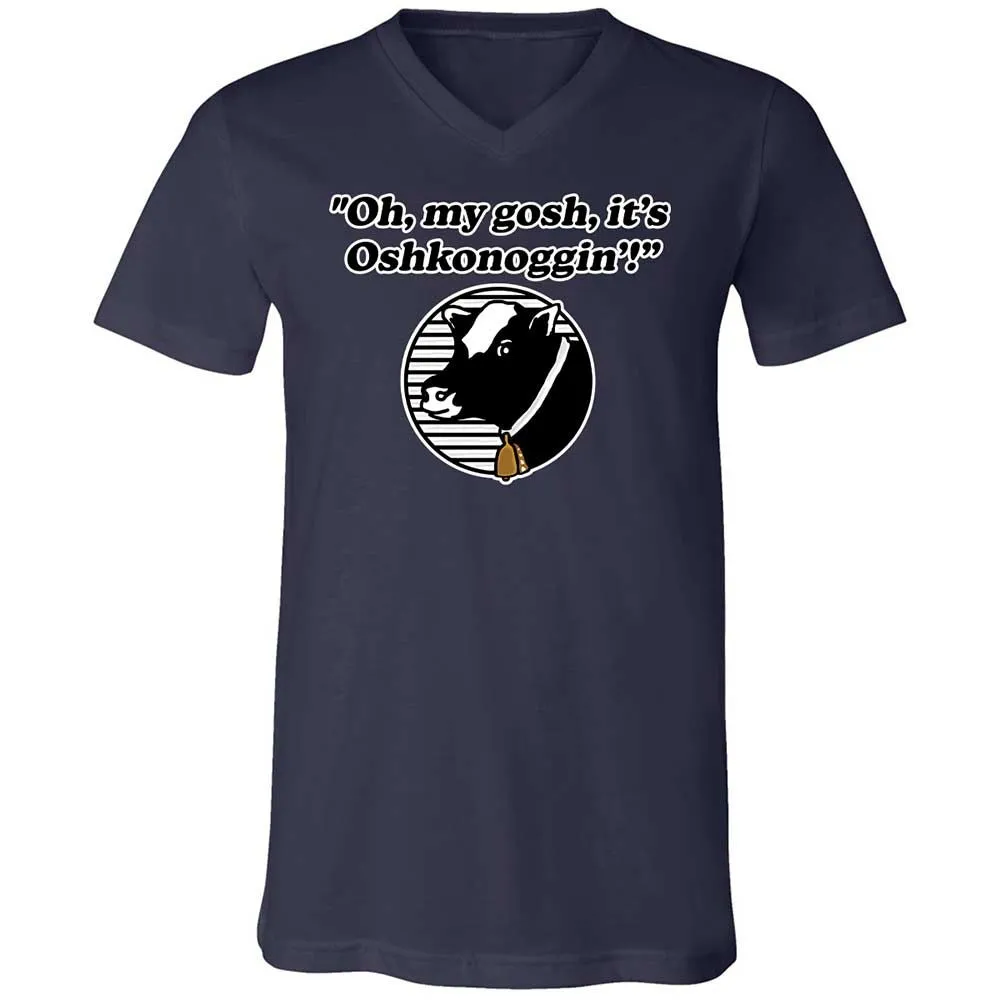 Unisex V-Neck T-Shirt - 1P4VD1AQ - Navy - 2