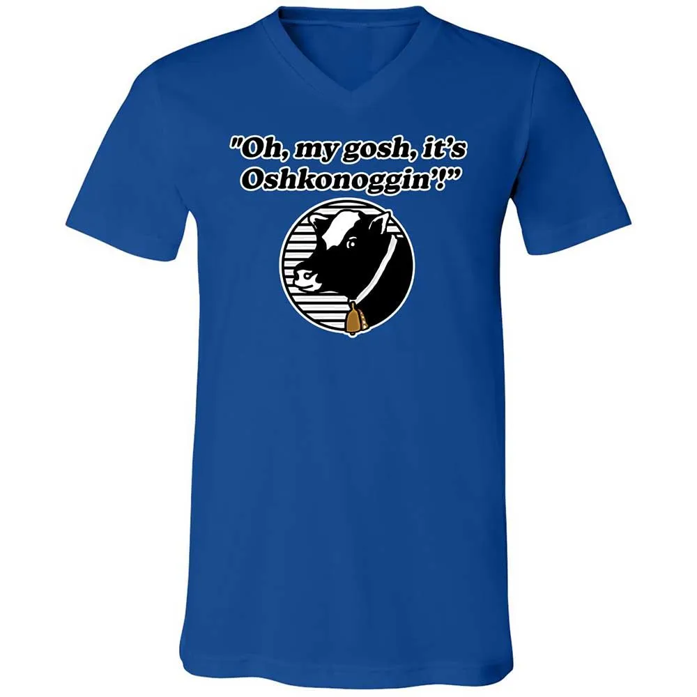 Unisex V-Neck T-Shirt - 1P4VD1AQ - True Royal - 4