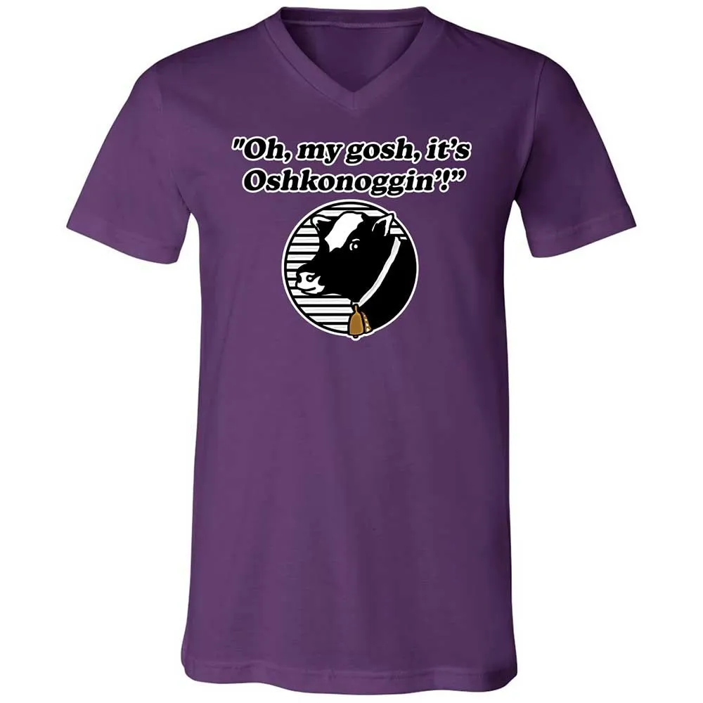 Unisex V-Neck T-Shirt - 1P4VD1AQ - Team Purple - 10