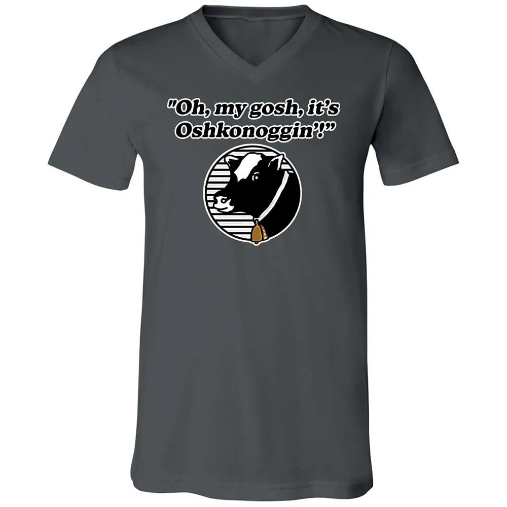 Unisex V-Neck T-Shirt - 1P4VD1AQ - Asphalt - 13