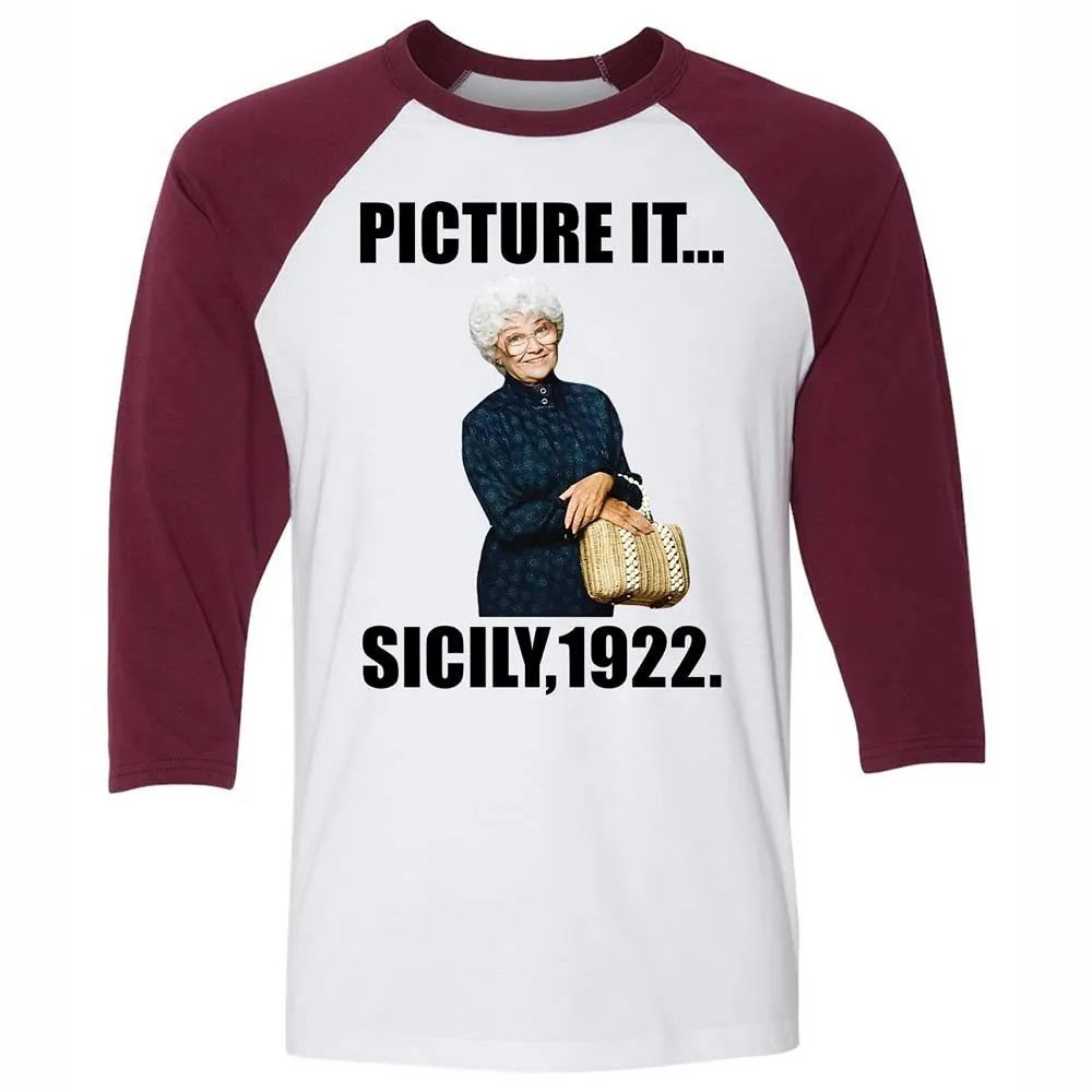 Unisex 3/4 Baseball Tee - W2ZMBZZ8 - White/Maroon - 7