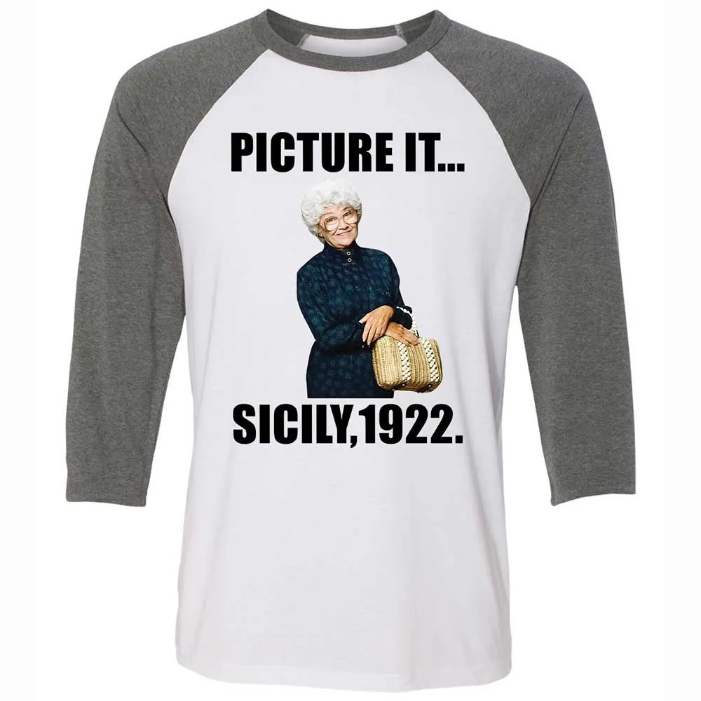 Unisex 3/4 Baseball Tee - W2ZMBZZ8 - White/Deep Heather - 11