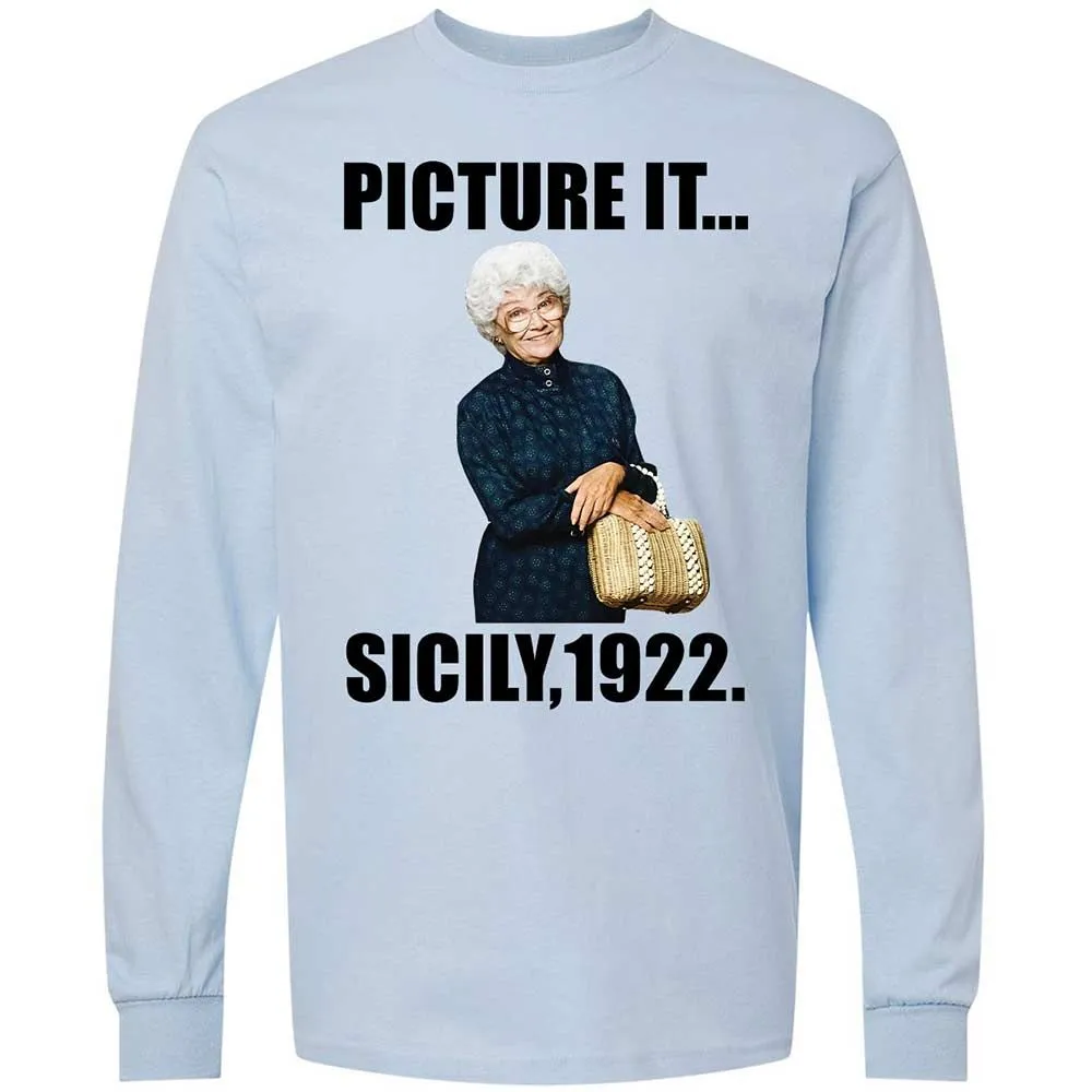 Long Sleeve T-Shirt - AH6J1NFE - Light Blue - 4