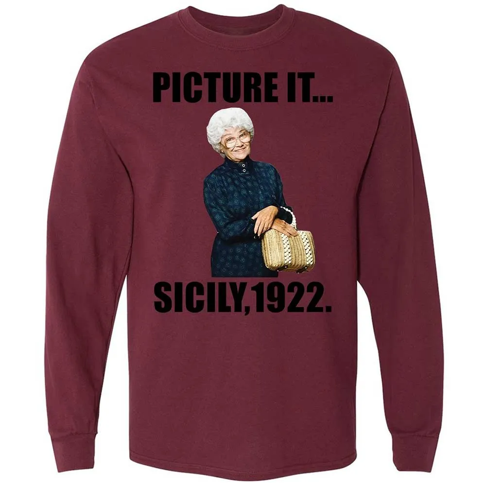 Long Sleeve T-Shirt - AH6J1NFE - Maroon - 16