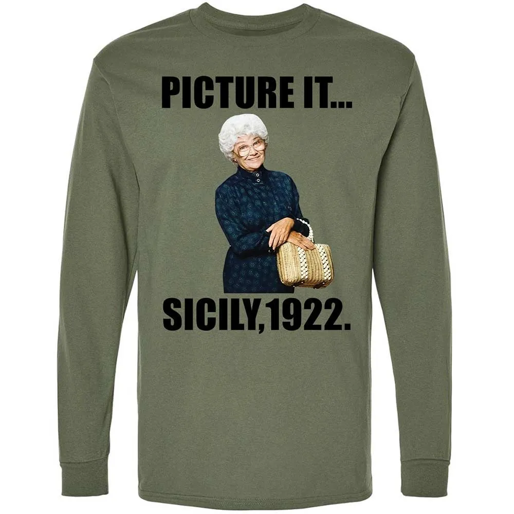 Long Sleeve T-Shirt - AH6J1NFE - Military Green - 19
