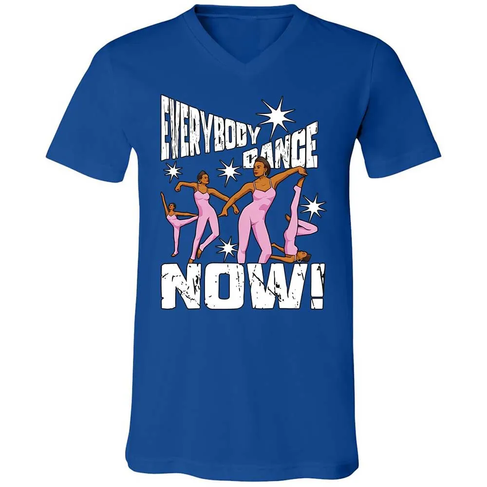 Unisex V-Neck T-Shirt - 9KWT5MVW - True Royal - 4