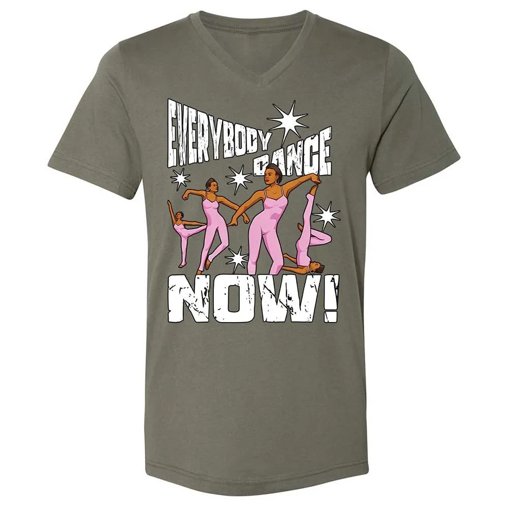Unisex V-Neck T-Shirt - 9KWT5MVW - Military Green - 11