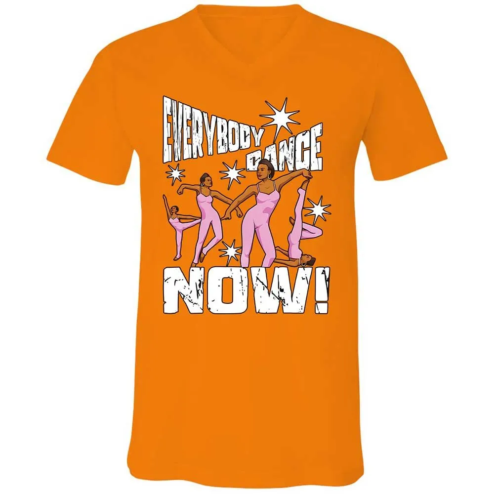 Unisex V-Neck T-Shirt - 9KWT5MVW - Orange - 12