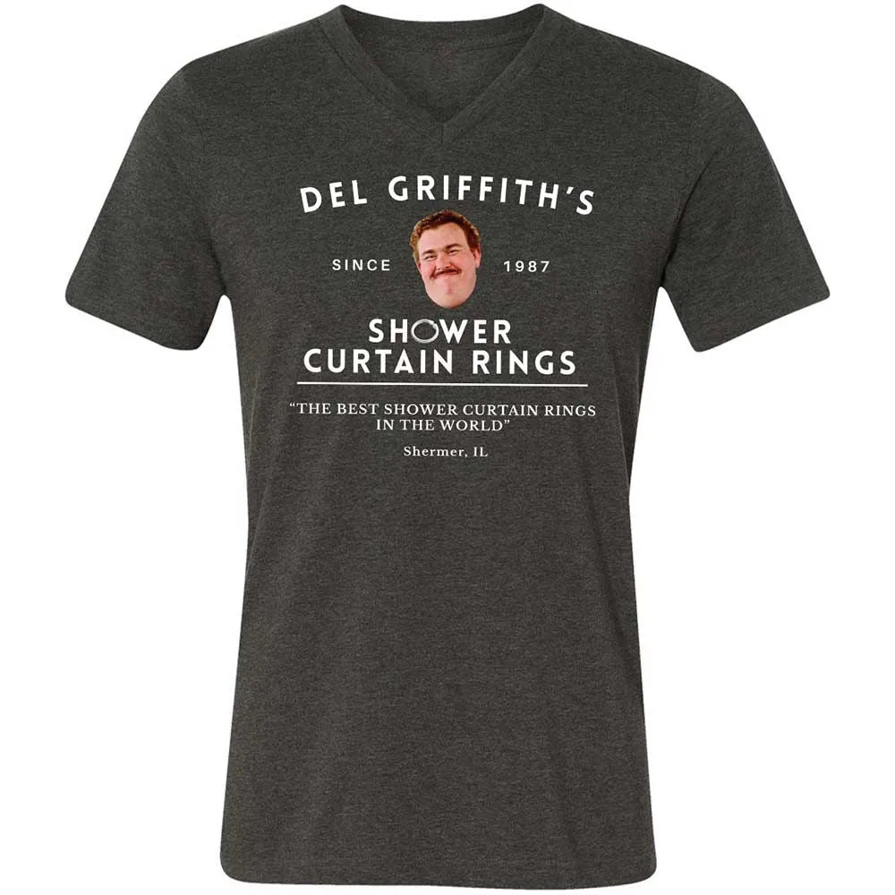 Unisex V-Neck T-Shirt - 6Z1ZKL6F - Dark Grey Heather - 9