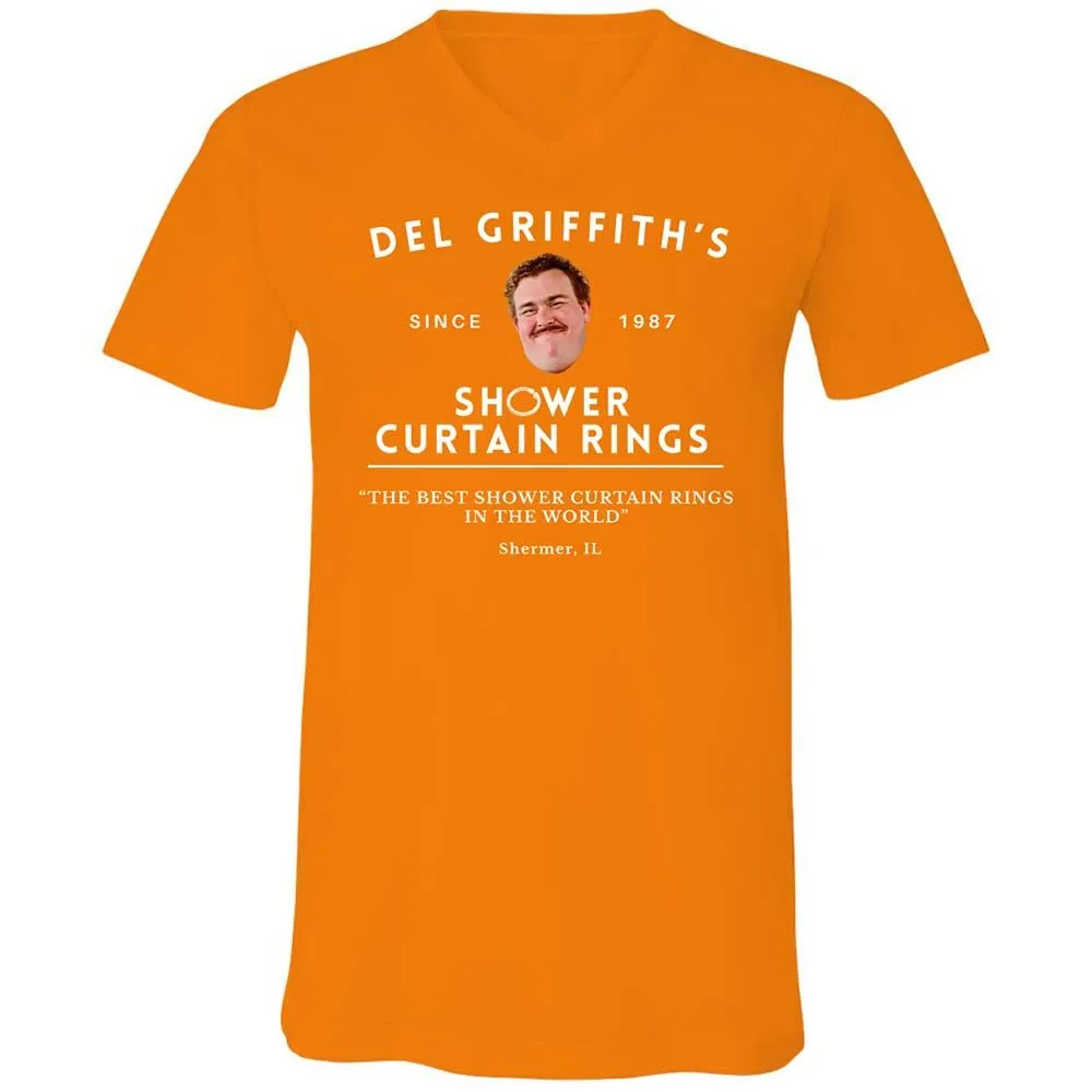 Unisex V-Neck T-Shirt - 6Z1ZKL6F - Orange - 12