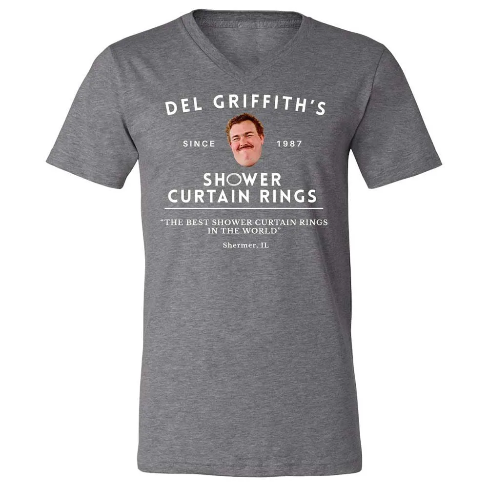 Unisex V-Neck T-Shirt - 6Z1ZKL6F - Deep Heather - 14