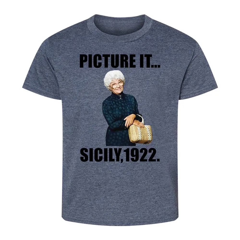Kids T-Shirt - VTUMM8SK - Heather Navy - 15