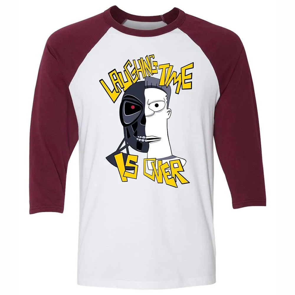 Laughing time is over - White/Maroon - 7