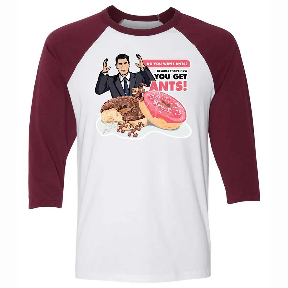 Do you want ants - White/Maroon - 7
