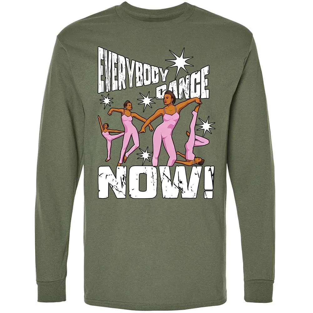 Long Sleeve T-Shirt - BKH5UZSN - Military Green - 9