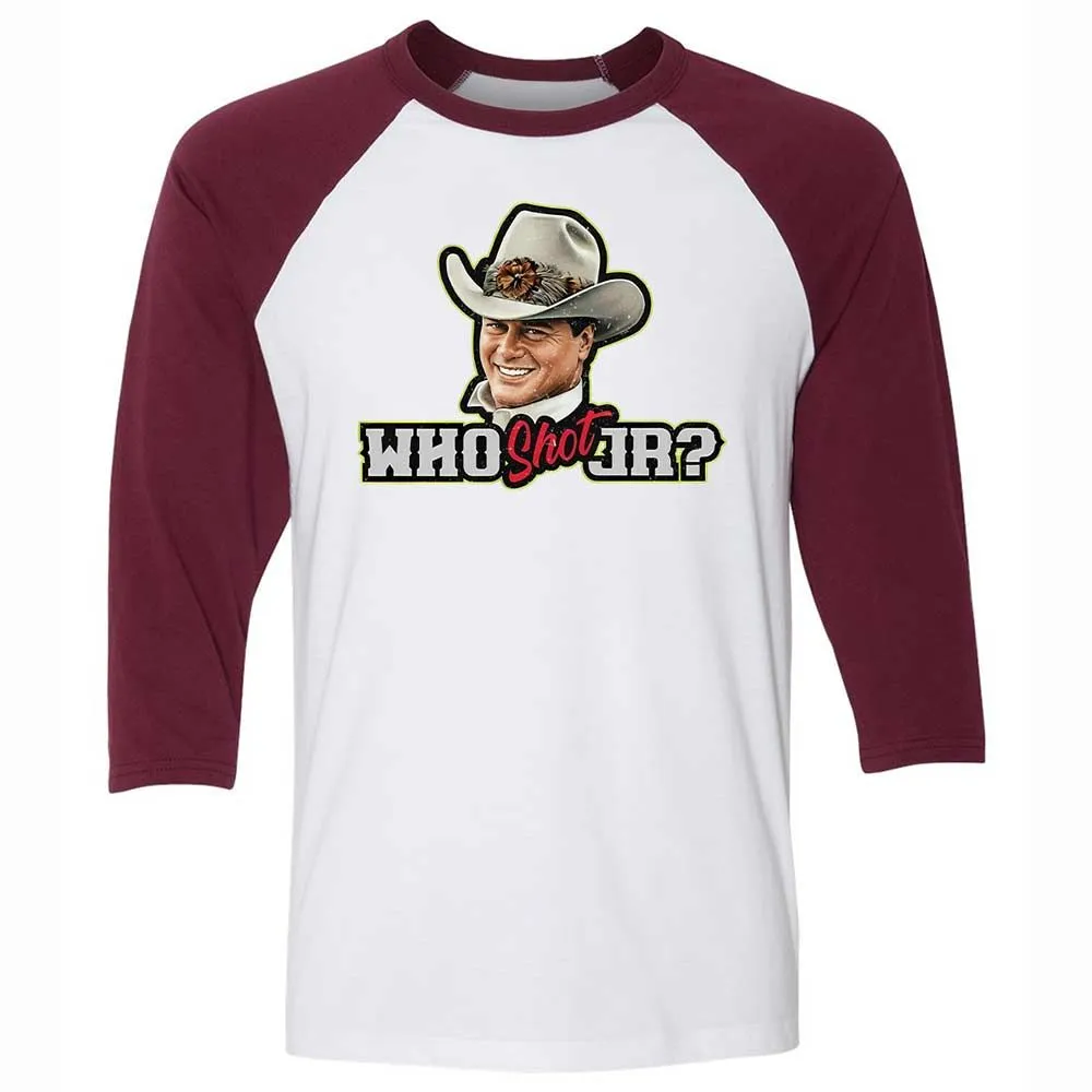 Unisex 3/4 Baseball Tee - 3S8HMS8G - White/Maroon - 7