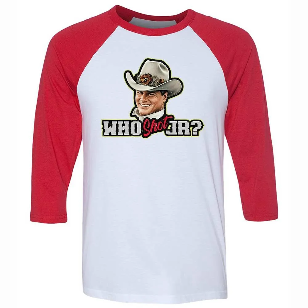 Unisex 3/4 Baseball Tee - 3S8HMS8G - White/Red - 9