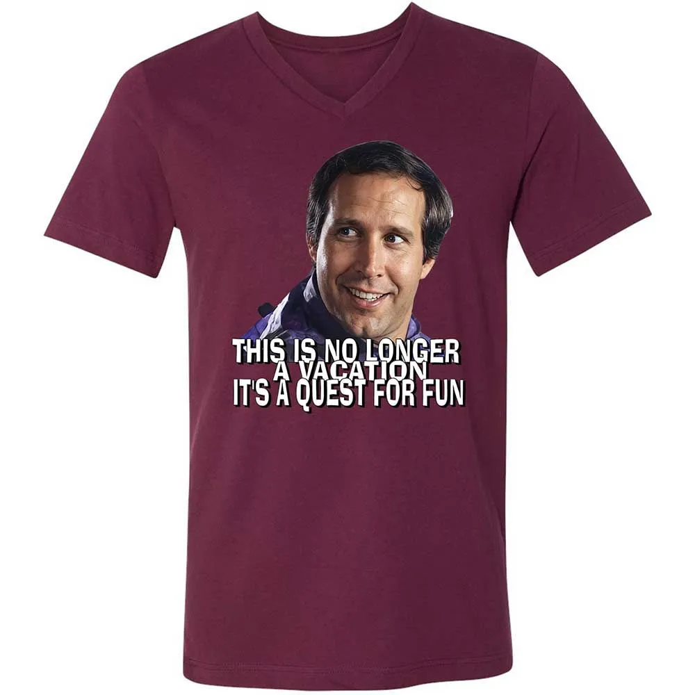 Unisex V-Neck T-Shirt - VEPEHNZD - Maroon - 14