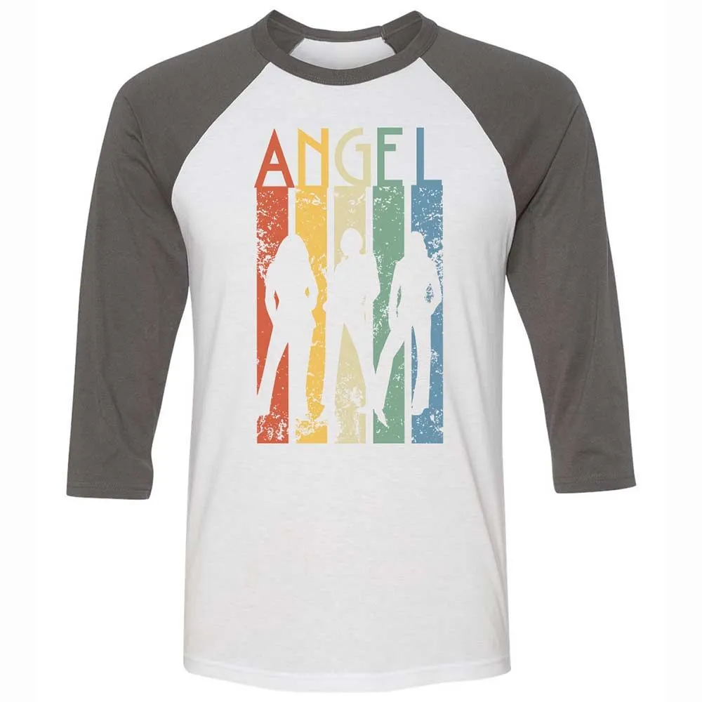 Unisex 3/4 Baseball Tee - HRKVRHLZ - White/Asphalt - 2