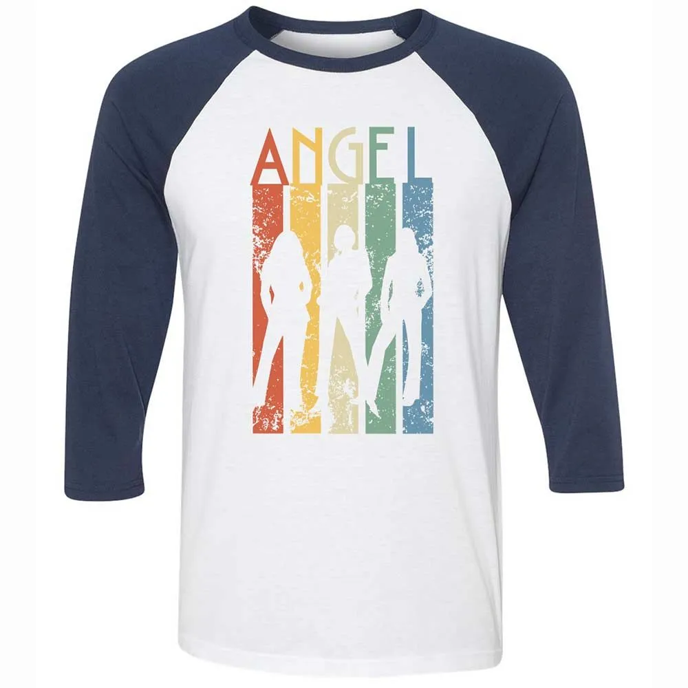 Unisex 3/4 Baseball Tee - HRKVRHLZ - White/Navy - 8