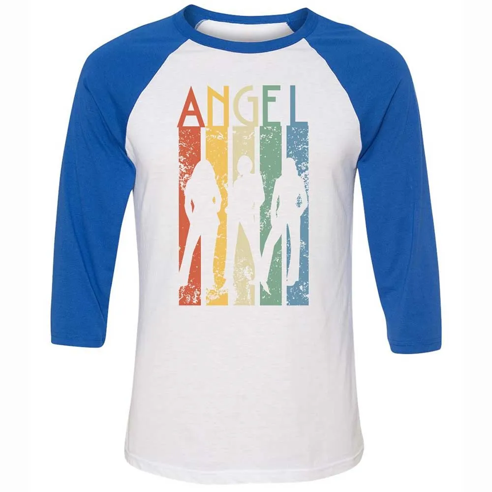 Unisex 3/4 Baseball Tee - HRKVRHLZ - White/True Royal - 10